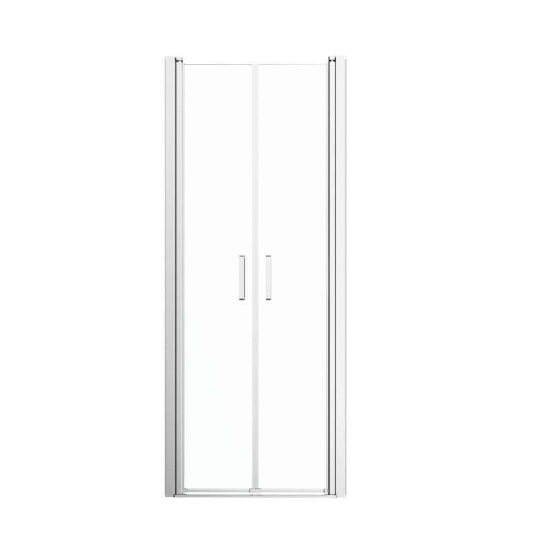 Drzwi prysznicowe podwójne GoodHome Ledava 90 cm chrom/transparentne