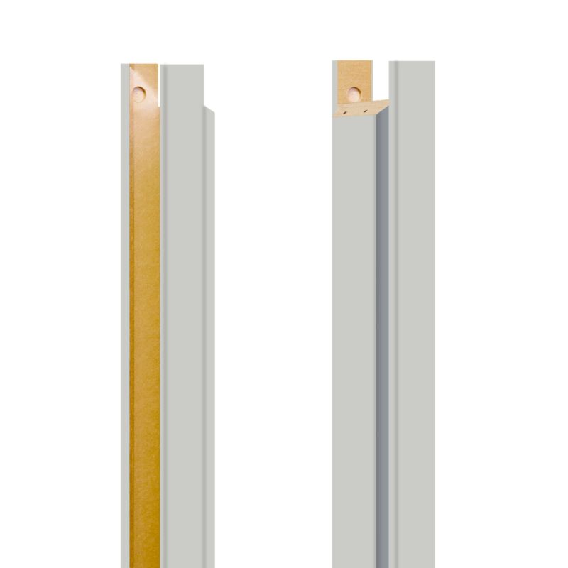 Baza ościeżnicy regulowana Fortia 155-175 mm 8 cm 90 stopni lewa do drzwi bezprzylgowych szara