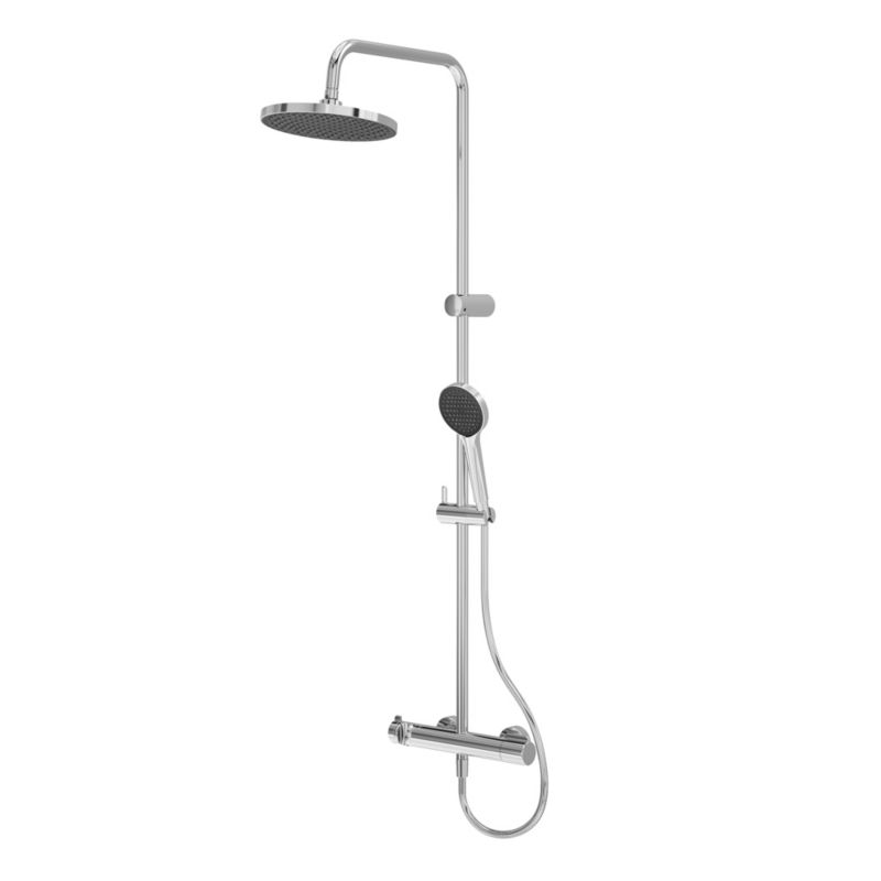 Kolumna prysznicowa GoodHome Maza śr. 23 cm 1-funkcyjna z baterią termostatyczną chrom