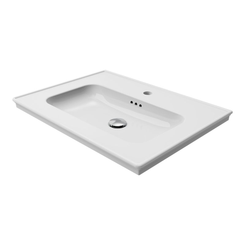 Umywalka konglomeratowa GoodHome Endell 60 cm z syfonem