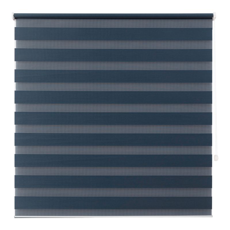 Roleta dzień/noc GoodHome Elin 157,3 x 160 cm granatowa
