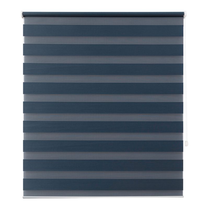 Roleta dzień/noc GoodHome Elin 117,3 x 160 cm granatowa