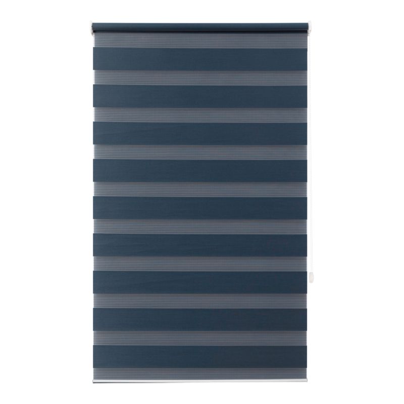 Roleta dzień/noc GoodHome Elin 87,3 x 160 cm granatowa