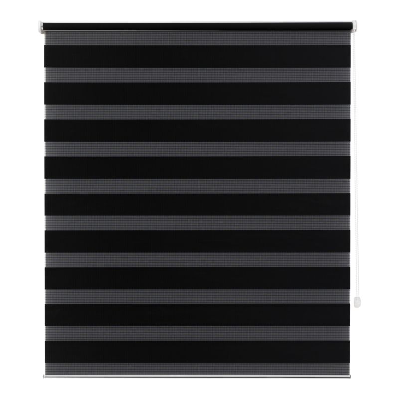 Roleta dzień/noc GoodHome Elin 137,3 x 160 cm czarna