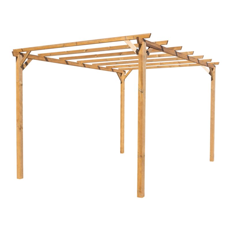 Pergola drewniana Klikstrom 3 x 4 m brąz