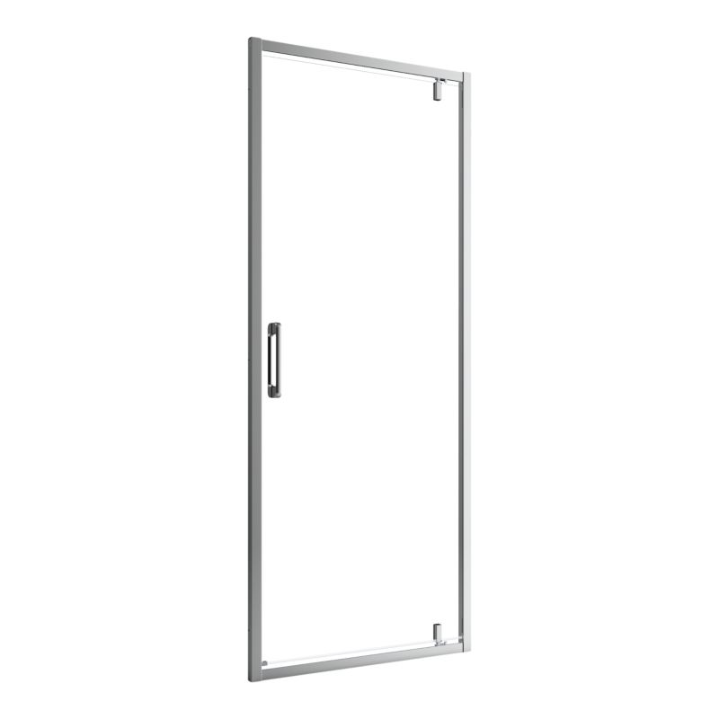 Drzwi prysznicowe wahadłowe GoodHome Maza 80 cm chrom/transparentne