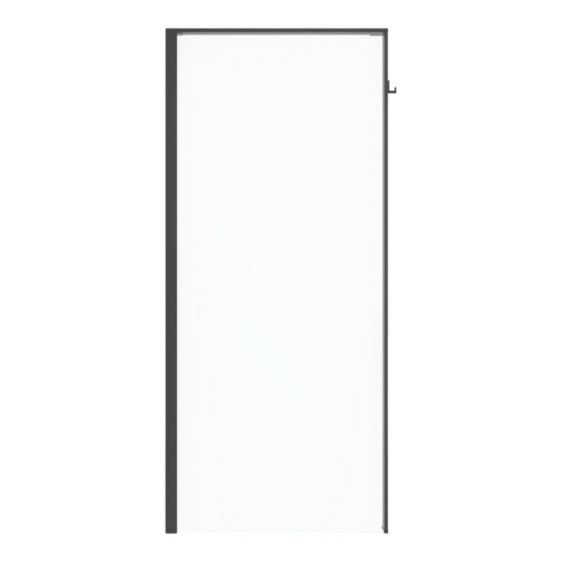 Ścianka prysznicowa walk-in GoodHome Evanna 80 cm czarna/transparentna