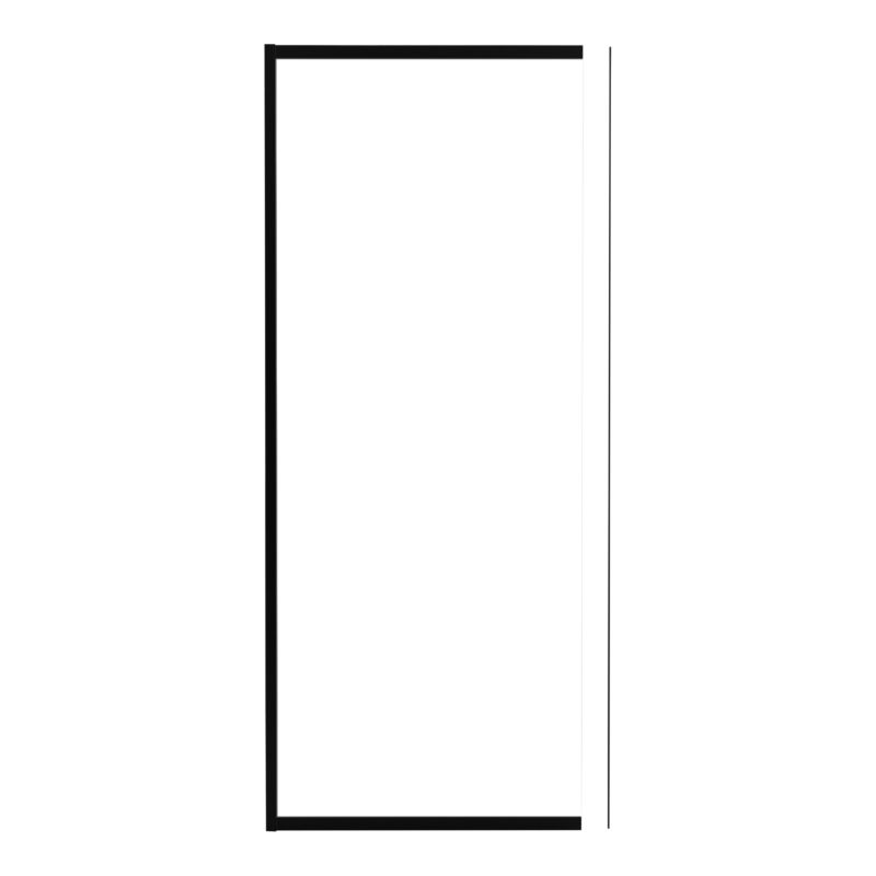 Ścianka prysznicowa GoodHome Maza 90 cm czarna/transparentna
