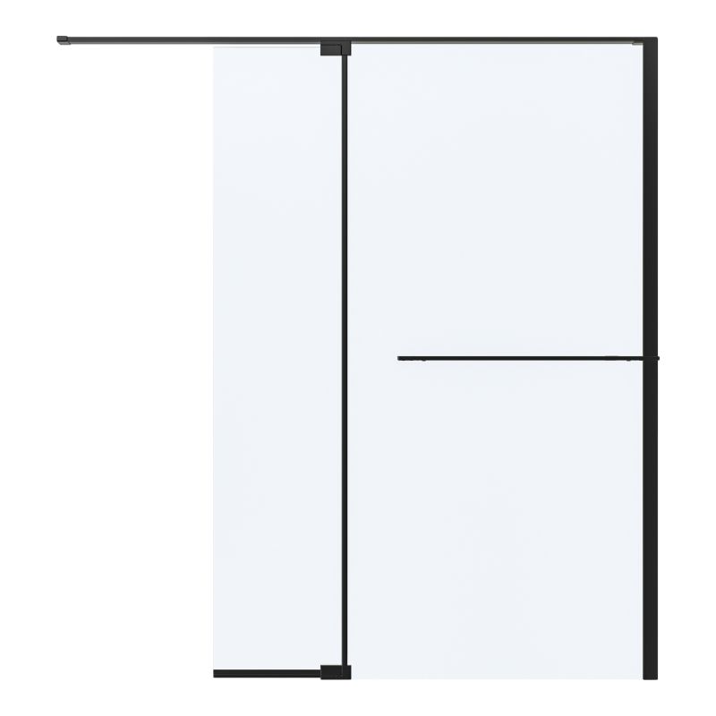 Kabina prysznicowa walk-in GoodHome Evanna 120 cm z półką czarna /transparentne