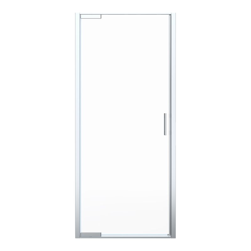 Drzwi prysznicowe uchylne GoodHome Evanna 80 cm chrom/transparentne