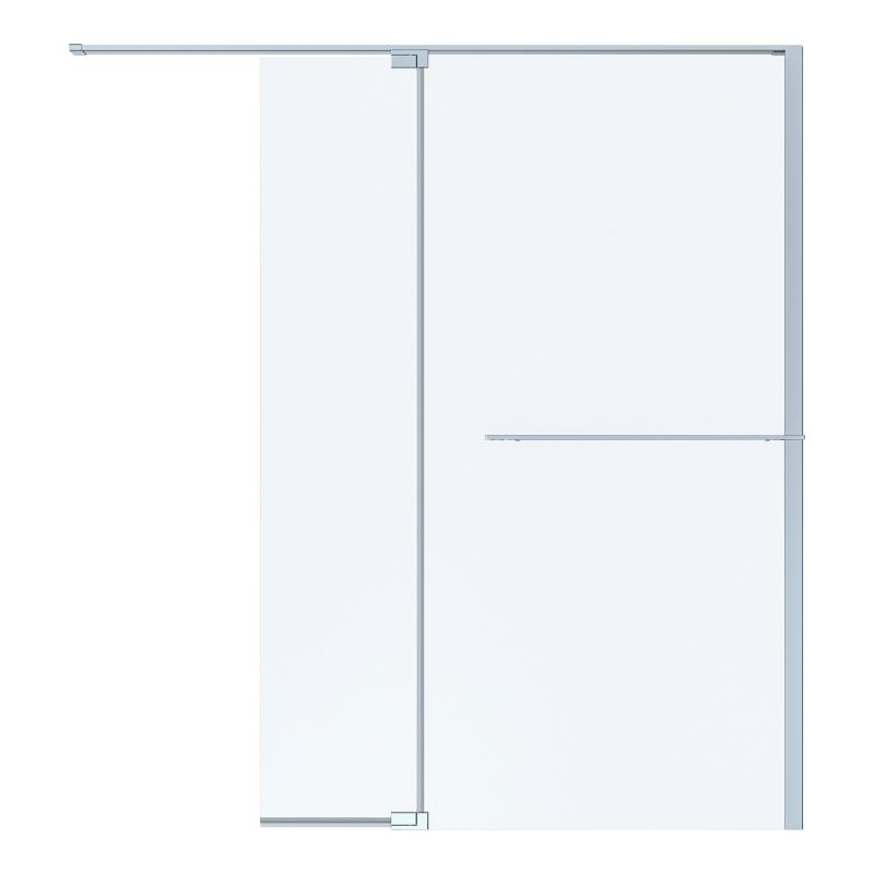 Kabina prysznicowa walk-in GoodHome Evanna z półką 140 cm chrom/transparentna