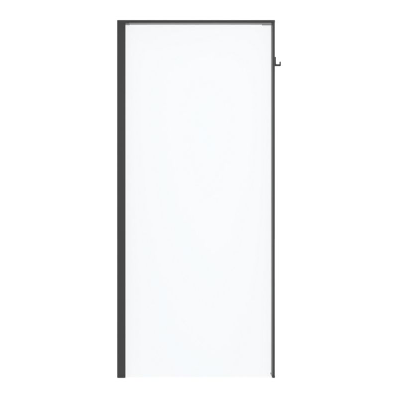 Ścianka prysznicowa walk-in GoodHome Evanna 90 cm czarna/transparentna