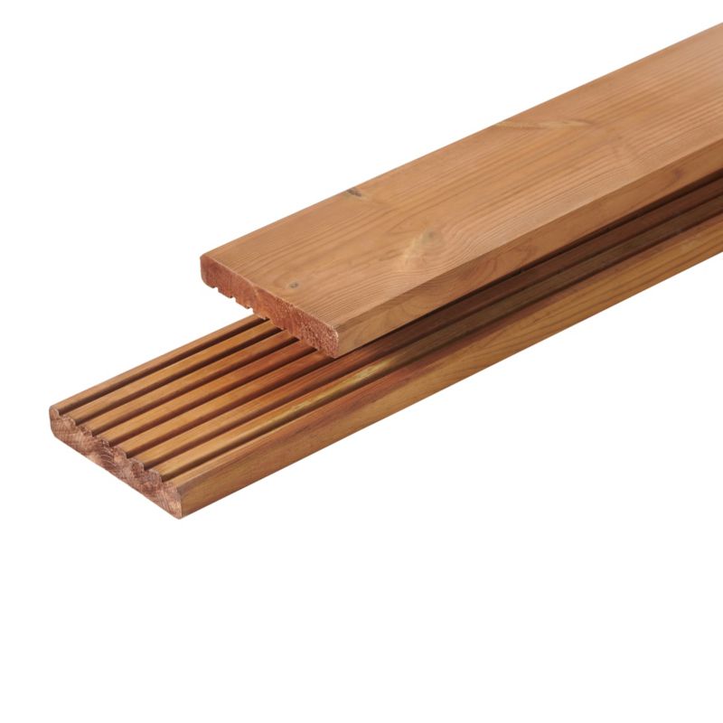 Deska tarasowa Klikstrom Akio 2,5 x 14,5 x 360 cm sosna brązowa