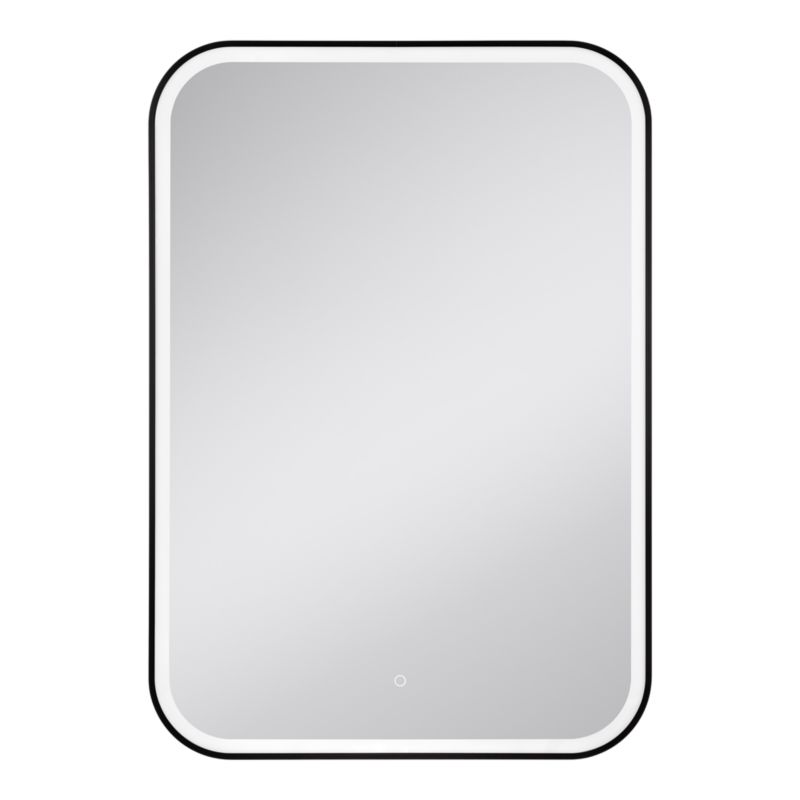 Lustro prostokątne GoodHome Carder 100 x 70 cm czarne LED