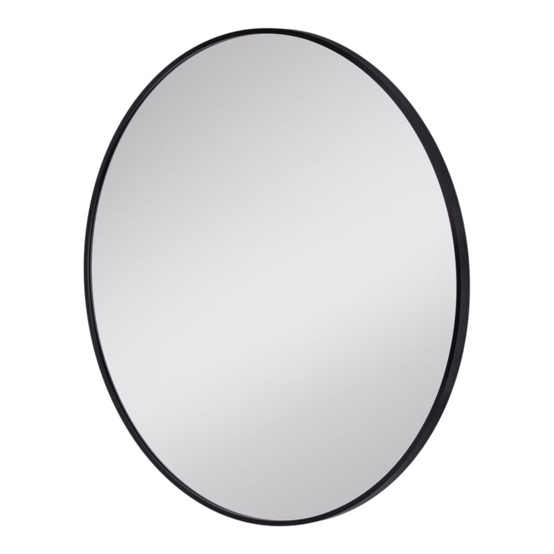 Lustro okrągłe GoodHome Tisa Slim 60 cm czarne
