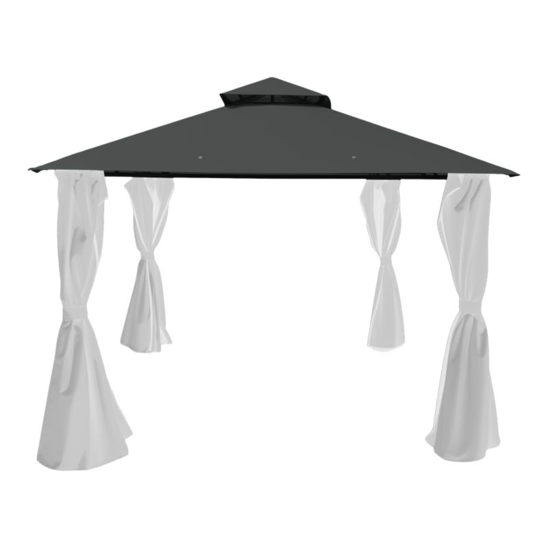 Dach do pawilonu GoodHome Thar 3 x 3m antracyt