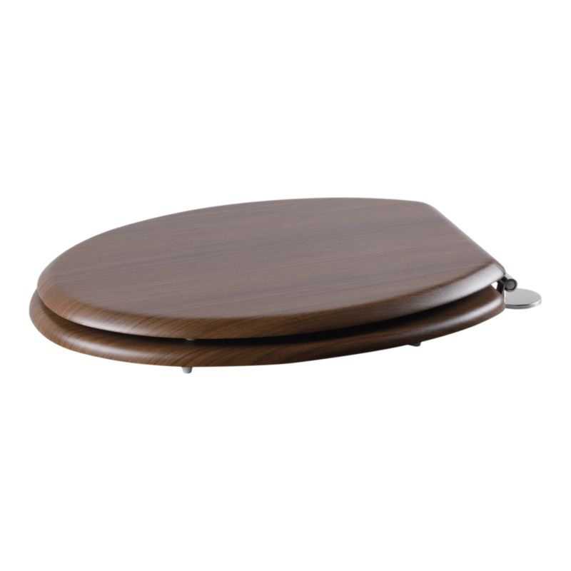 Deska WC GoodHome Palmi MDF wolnoopadająca brązowa