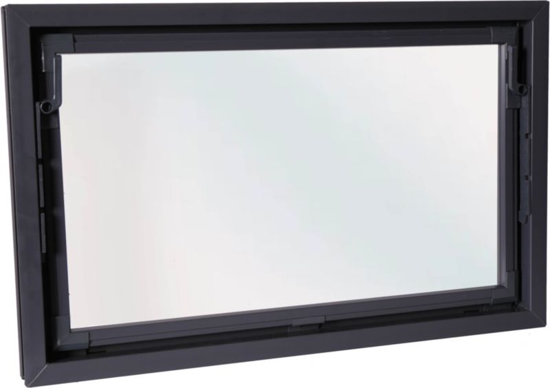 Okno gospodarcze ACO PCV 80 x 50 cm antracyt