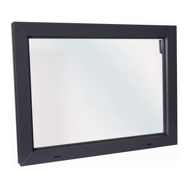 Okno gospodarcze ACO PCV 80 x 60 cm antracyt