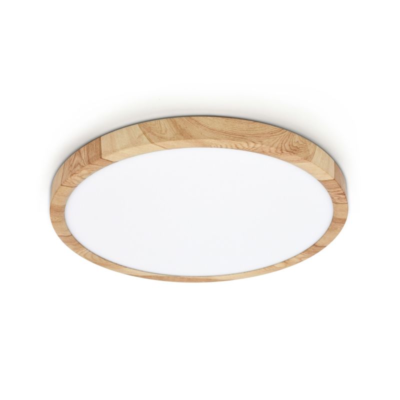 Plafon Italux Alata LED 24 W imitacja drewna