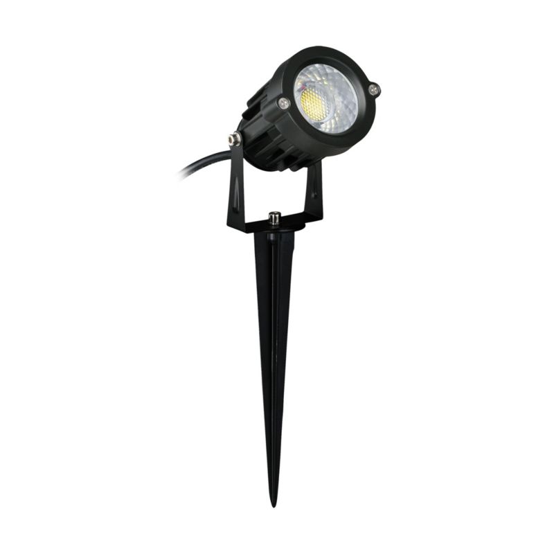 Lampa wbijana LED Struhm Plant neutral white 5 W czarna