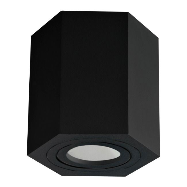 Oprawa natynkowa Polux Hexagon 1 x 10 W GU10 czarna