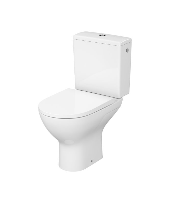 Kompakt WC Cersanit Trevi wirowy z deską wolnoopadajacą z duroplastu poziomy