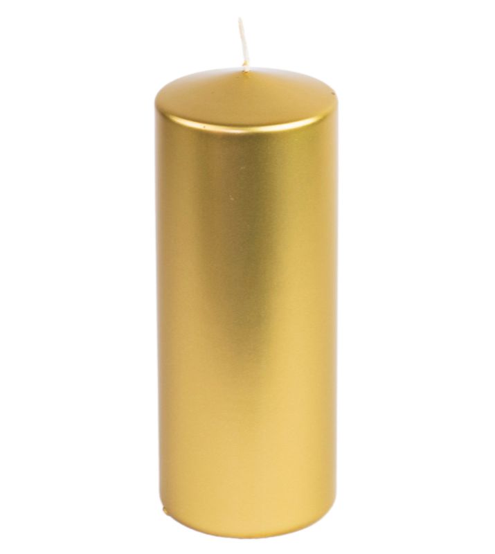 Świeca klasyczna metalik Direct Home and Garden 250 x 100 mm złota