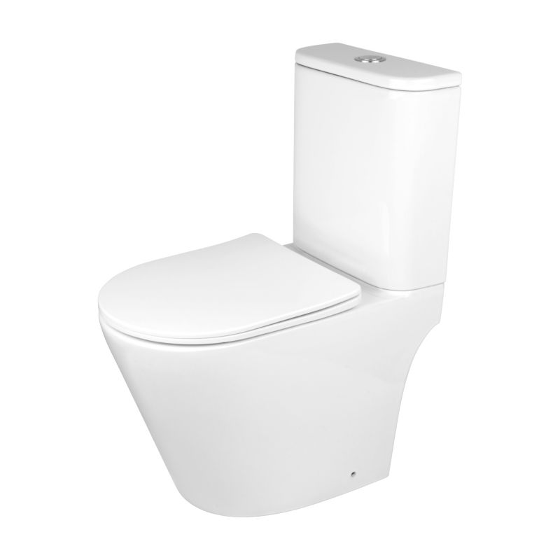 Kompakt WC Orinoco Tresso wirowy bezkołnierzowy z deską wolnoopadającą z duroplastu