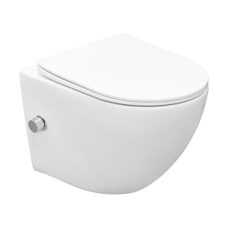 Miska WC wisząca Orinoco Riviera bezkołnierzowa z funkcją bidetu