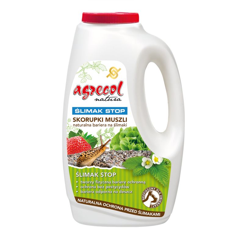 Skorupki muszli - naturalna bariera na ślimaki Agrecol 1,8 kg