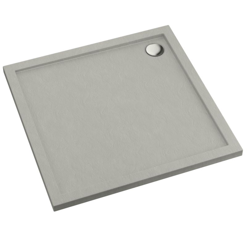 Brodzik kwadratowy Schedpol Atla 90 x 90 x 4,5 cm cement strukturalny