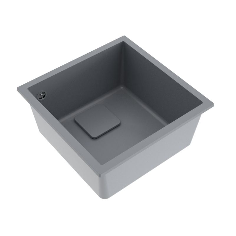 Zlewozmywak granitowy Milo Crabo 1-komorowy gray