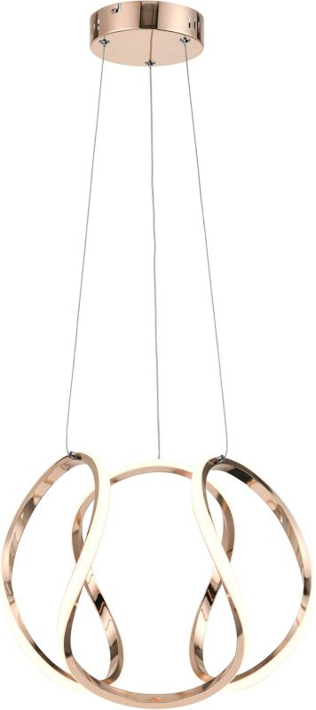 Lampa wisząca Clarence 1 x 40 W różowe złoto