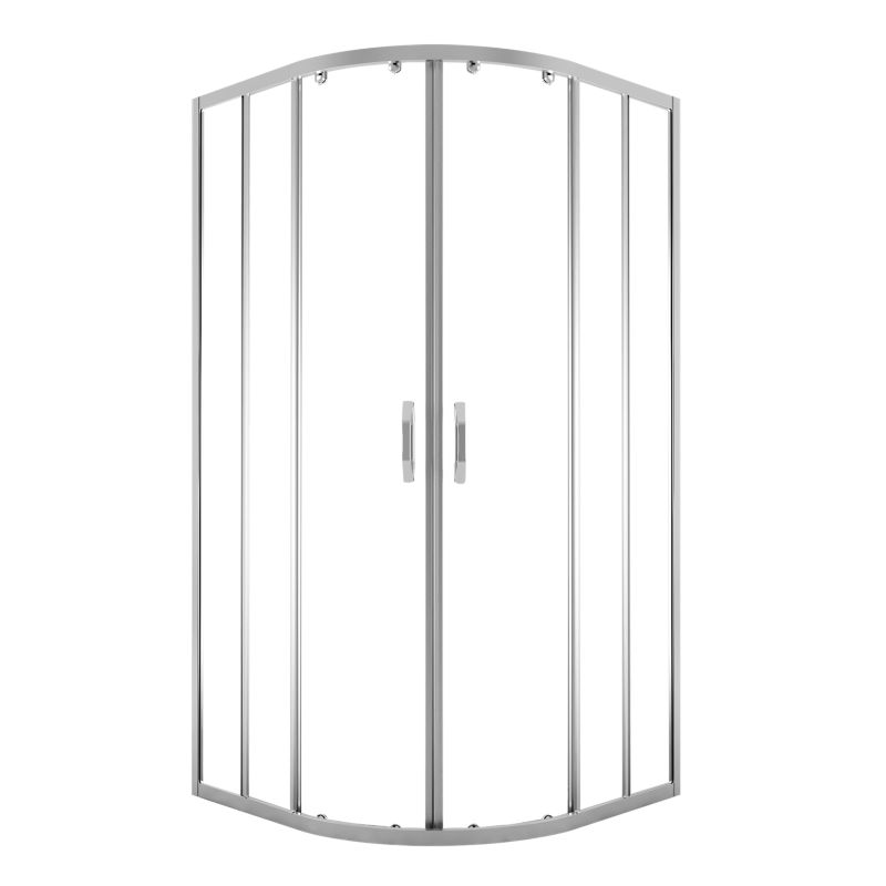 Kabina prysznicowa półokrągła Durasan Flexi regulowana 78-100 x 78-100 cm chrom