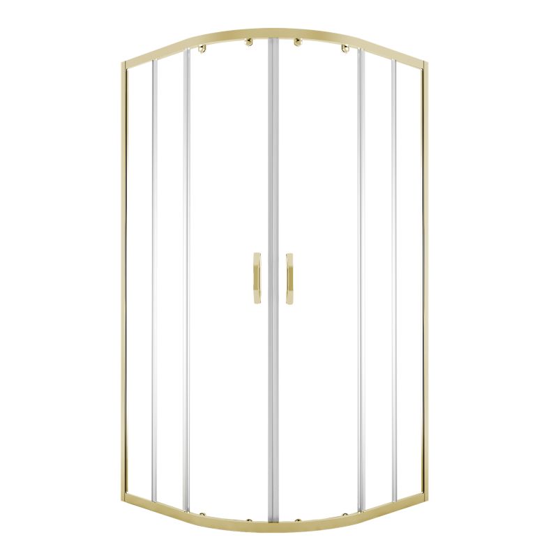 Kabina prysznicowa półokrągła Durasan Flexi regulowana 78-100 x 78-100 cm złota