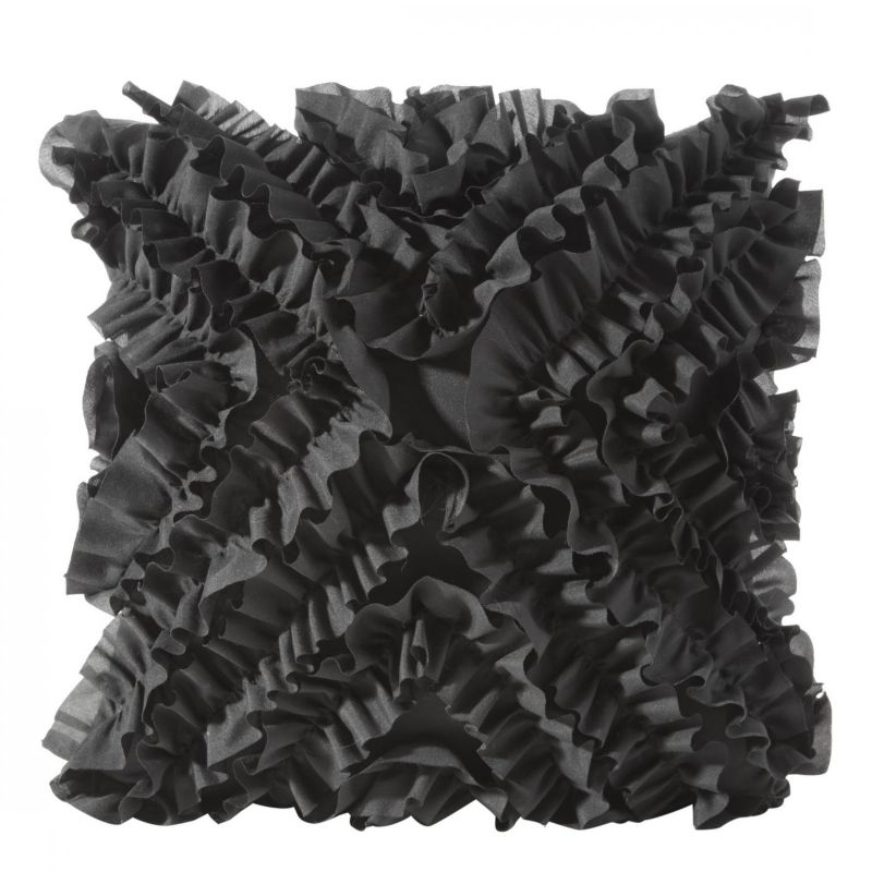 Poduszka Eurofirany Mirena 45 x 45 cm czarna