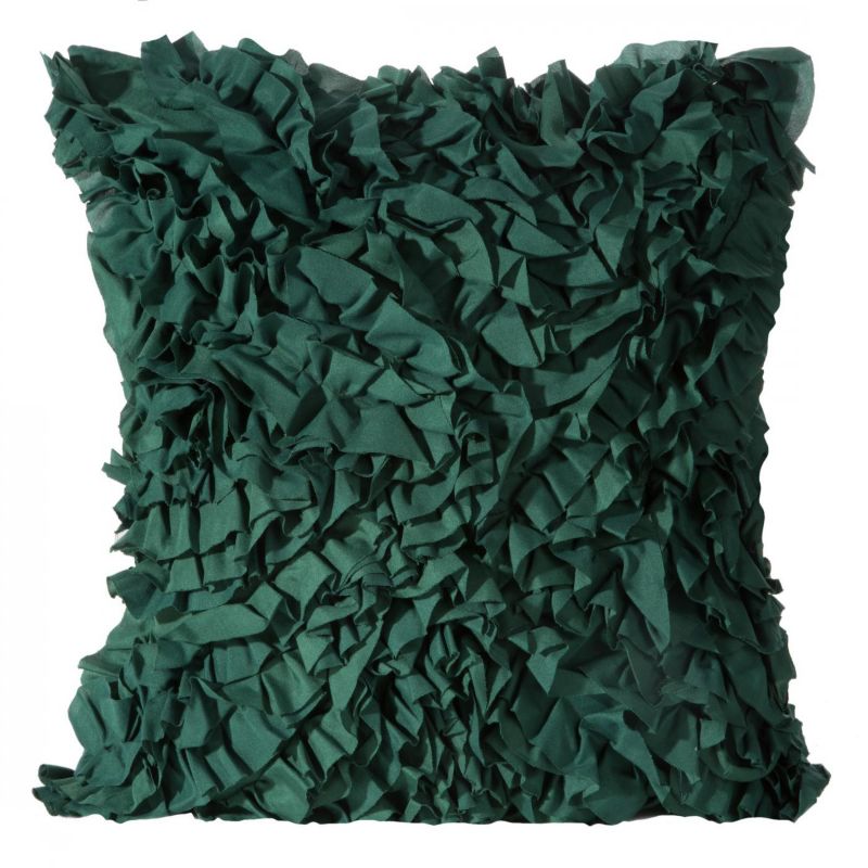 Poduszka Eurofirany Mirena 45 x 45 cm ciemna zieleń