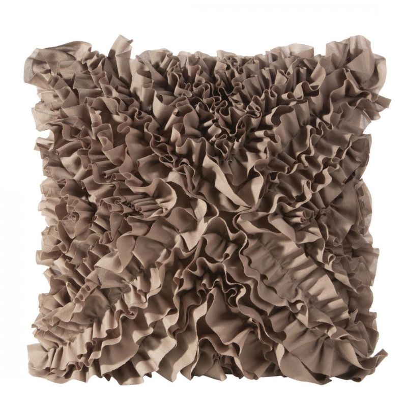 Poduszka Eurofirany Mirena 45 x 45 cm ciemny beż