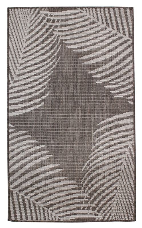 Dywan tkany zewnętrzny Irma 60 x 100 cm ciemny beżowy