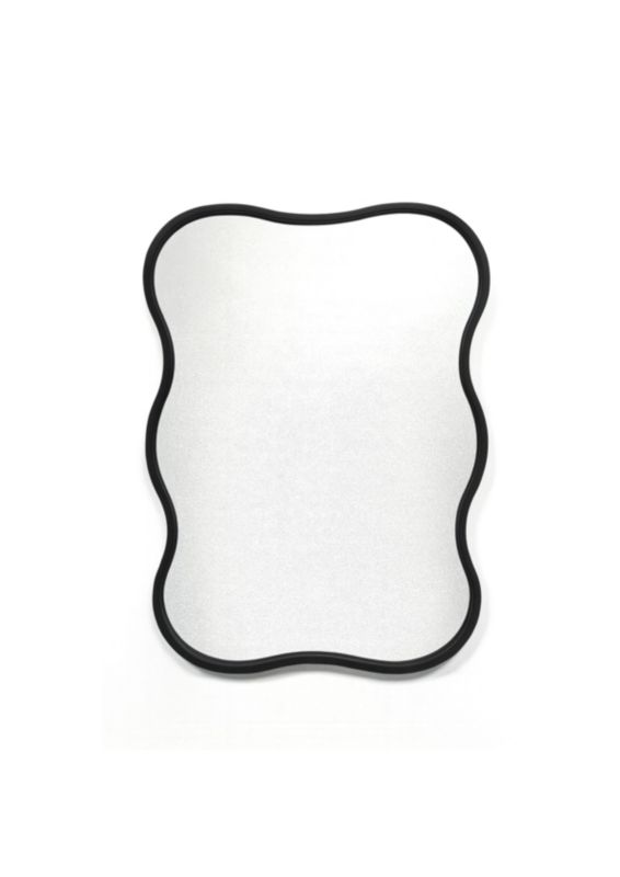 Lustro prostokątne Cookie 50 x 70 cm w ramie czarne