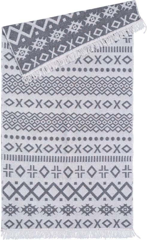 Dywan Pled 80 x 150 cm Aztecki szary
