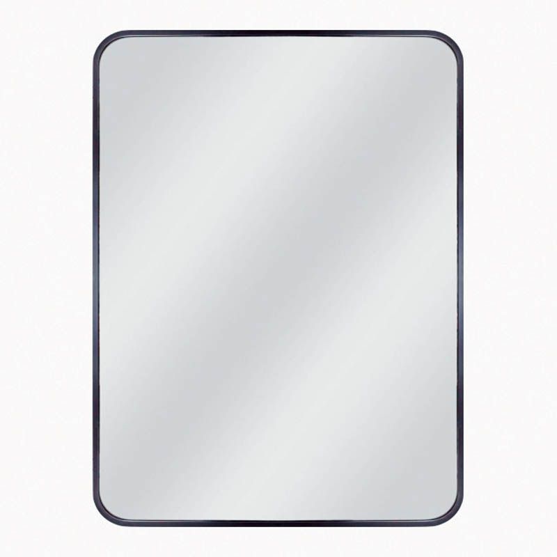 Lustro prostokątne Dubiel Vitrum Nico 60 x 80 cm w ramie czarne