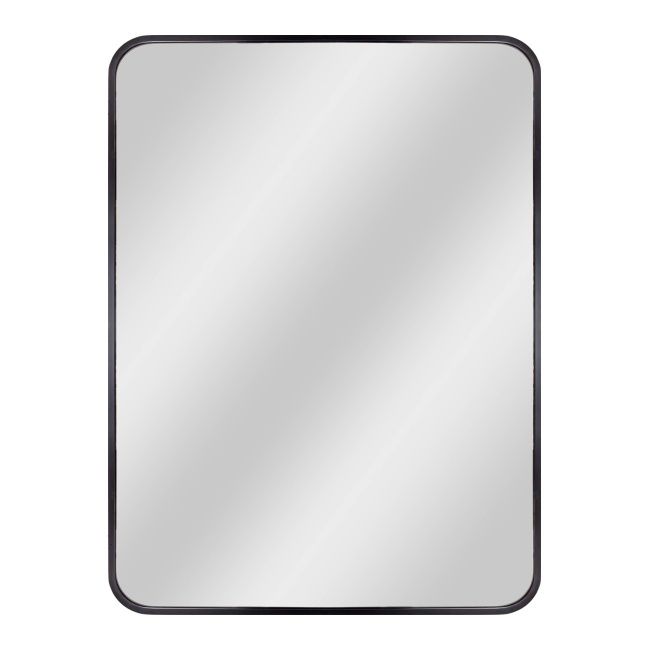 Lustro prostokątne Dubiel Vitrum Nico 50 x 70 cm w ramie czarne