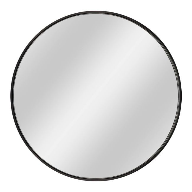 Lustro okrągłe Dubiel Vitrum Nico 60 cm w ramie czarne