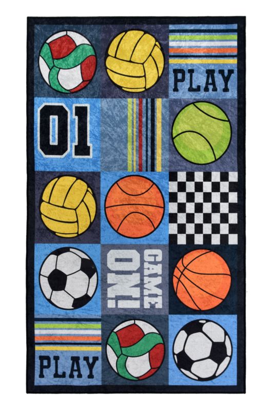 Dywan Indavo Stamp Kids 80 x 140 cm pilki