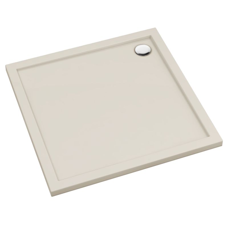 Brodzik Schedpol Atla kwadratowy 80 x 80 x 4,5 cm kaszmirowy mat