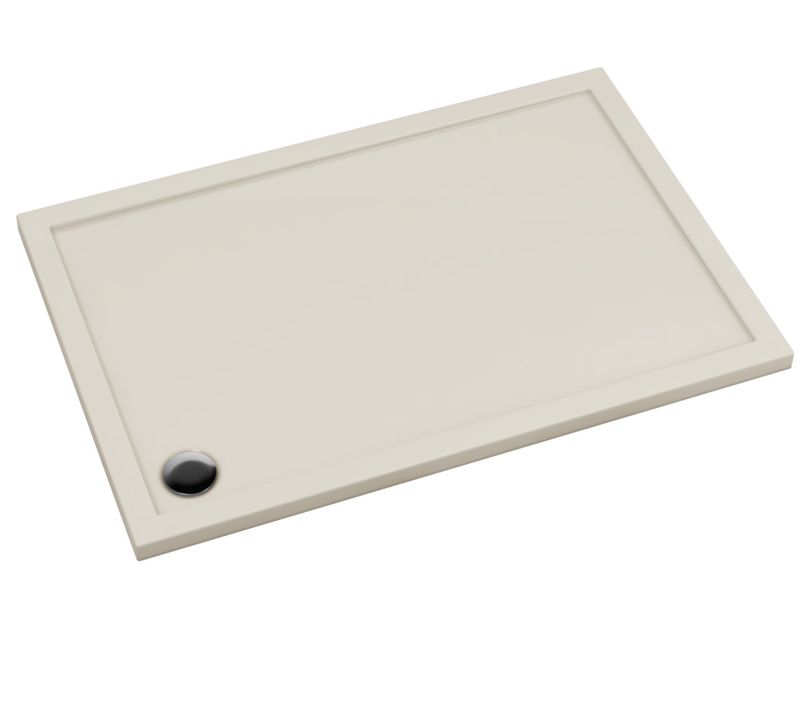 Brodzik Schedpol Atla prostokątny 90 x 100 x 4,5 cm kaszmirowy mat