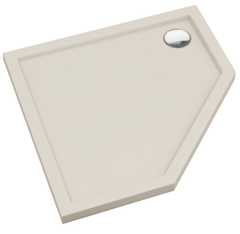 Brodzik Schedpol Atla pięciokątny 90 x 90 x 4,5 cm kaszmirowy mat
