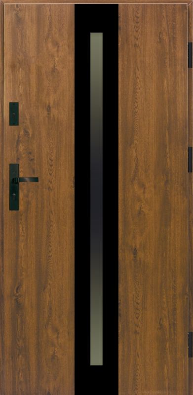 Drzwi zewnętrzne Splendoor Ebro Passive Ultra 90 prawe orzech